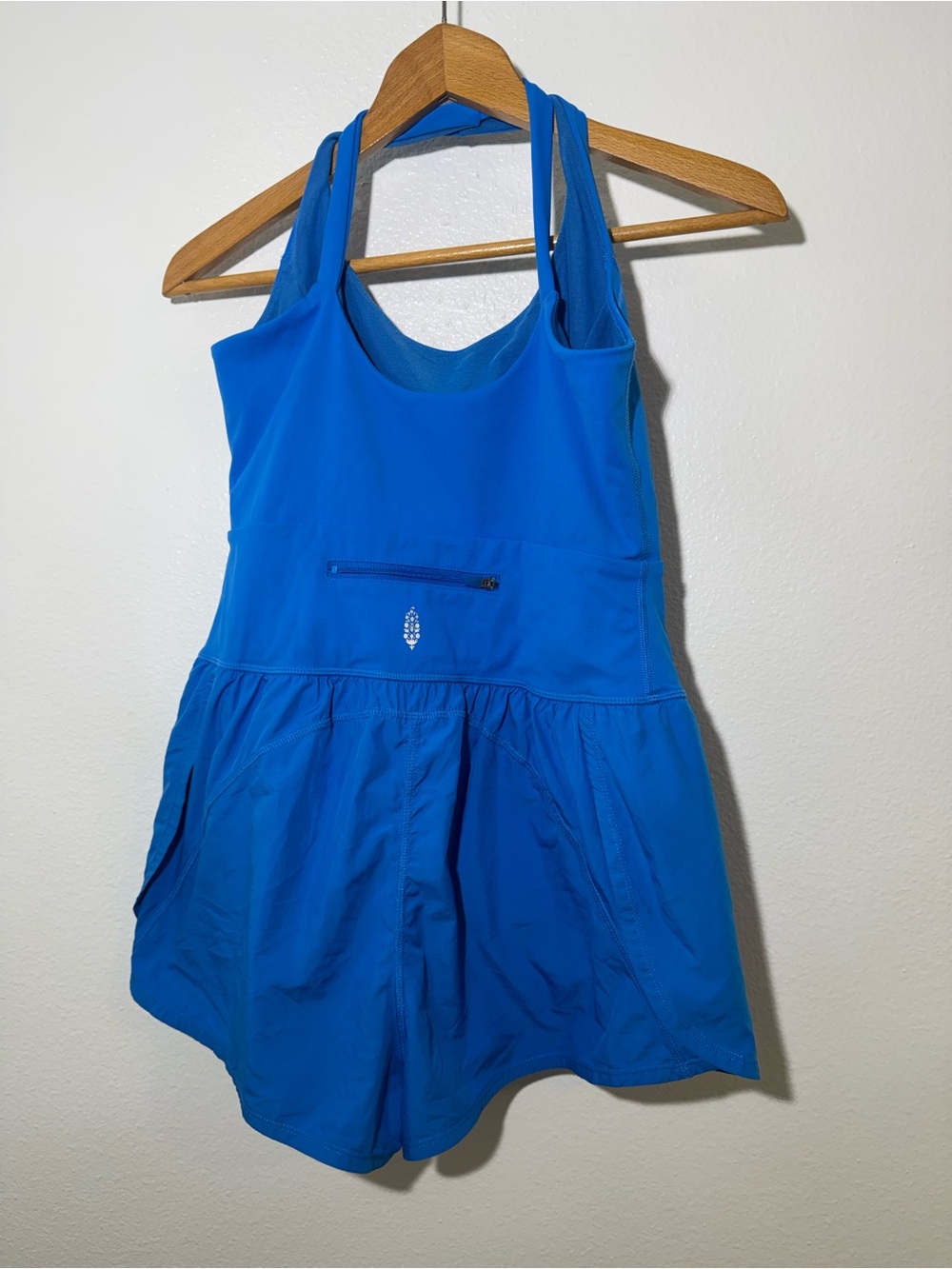 Free People FP Movement Blue Running Romper Runsie Athletic One Piece